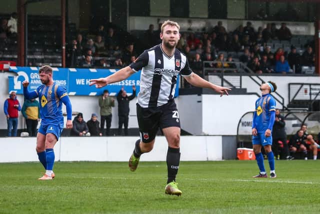 Connor Hall put Chorley 3-2 ahead (photo: Stefan Willoughby)