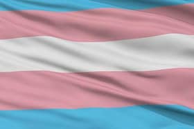 The trans flag - this week is trans awareness week