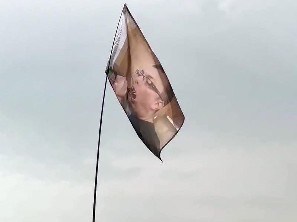 Dad known as 'The Whisk Guy' flies flag for Burnley at one of world's biggest music festivals