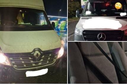 The driver of this Renault being used for bed deliveries was arrested on the M6 for drink driving after they fell asleep after stopping in Lane 3.
The driver was summonsed for driving on motorway with a provisional licence amongst other offences.