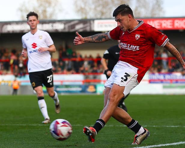 Adam Lewis scored Morecambe's second goal at Tranmere Rovers Picture: Morecambe FC