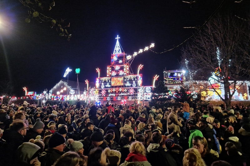Thousands attended the annual switch on