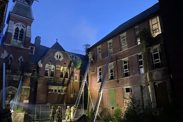 The fire is centred around the former St Joseph's Orphanage