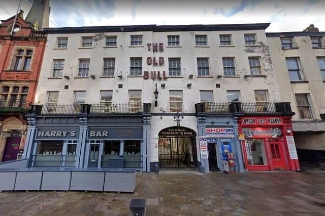 A man in his 60s was taken to hospital after suffering a head injury outside the Bull & Royal pub in Church Street, Preston on Saturday (April 16)