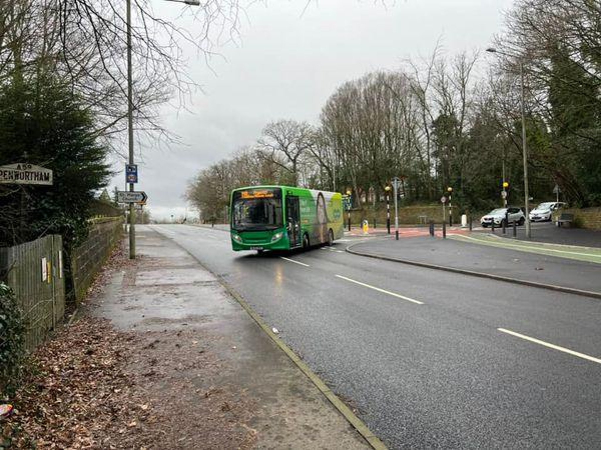 "Accident waiting to happen" claims as bus forced across the road on Penwortham Cycle Superhighway site