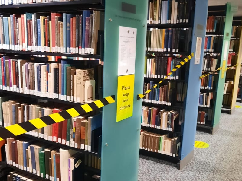 Sandra Stewart captured this image when restrictions meant libraries could not lend books.