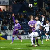 Preston North End's Bambo Diaby tries an overhead kick