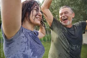The feeling of cool rain was sheer bliss on such a hot day