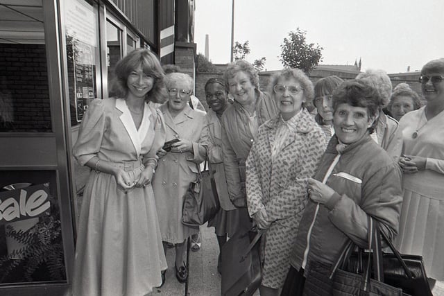 Helen Worth (Gail from Coronation Street) opens MFI in Preston
September 1985