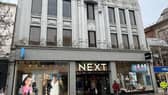 The former Woolworths department store now occupied by Next