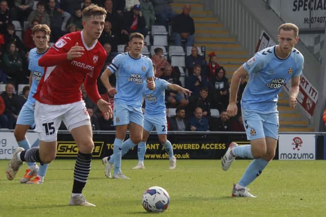 Jensen Weir has impressed since joining Morecambe on loan Picture: Ian Lyon