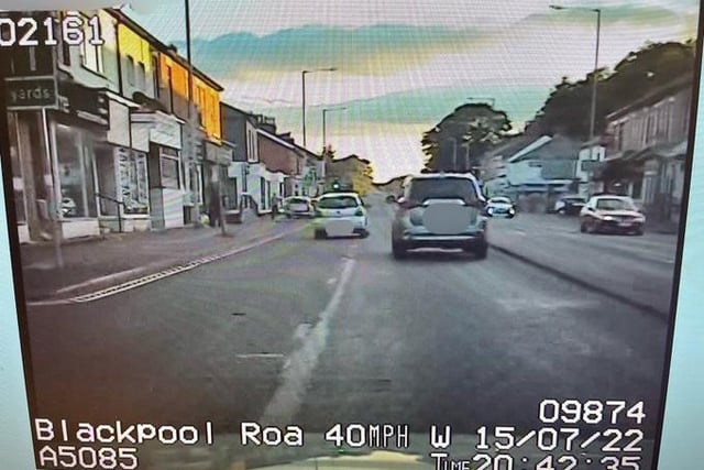 The driver of this VW Polo decided he would undertake, tailgate and push his way past other road users in excess of the speed limit on Blackpool Road, Preston until two police patrols stopped him.
The driver was reported for driving without due care and attention.