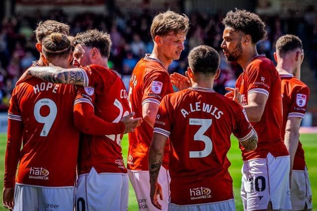 Morecambe finished their season with defeat against Harrogate Town Photo: Morecambe FC