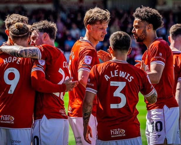 Morecambe finished their season with defeat against Harrogate Town Photo: Morecambe FC