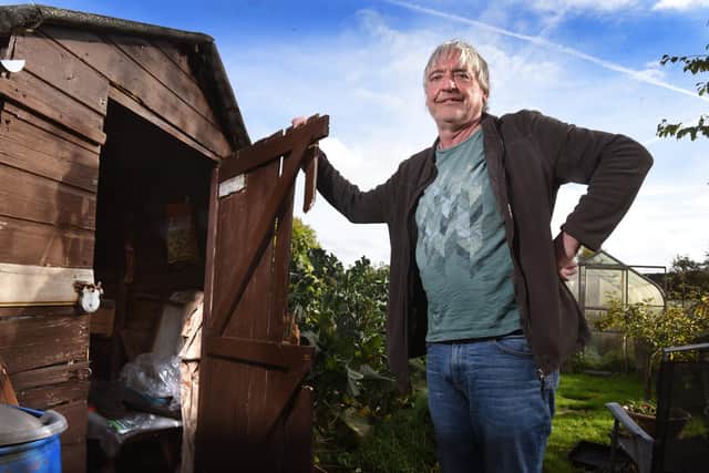 Roger Peel was one of 28 plot-holders to find their sheds damaged