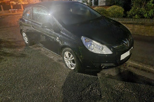 This vehicle was seen driving very slowly in Chorley, reason was soon apparent as it was being driven on its rims. Driver provided positive specimen of breath with a roadside reading of 121. Driver also provisional licence holder. Driver arrested and vehicle seized.