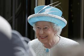 Queen Elizabeth II smiles during her visit to Lancaster Castle in Lancaster, after she arrived at the historic city by royal train. PRESS ASSOCIATION