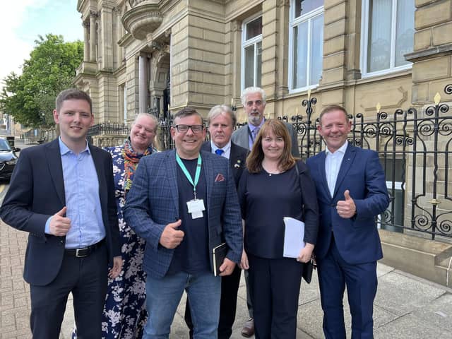 The Conservative group on Burnley Council (pictured) have criticised the decision by the leader of Burnley Council, Coun. Afrasiab Anwar, and nine other councillors to resign from the Labour Party over Sir Keir Starmer's decision not to push for a ceasefire in Gaza