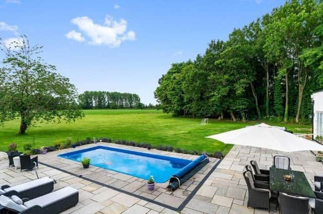 Wow, this looks like a resort.
And it could be yours - along with a six-bed house and 8.5 acres overlooking Bowland Fells- for a cool £1.795m.