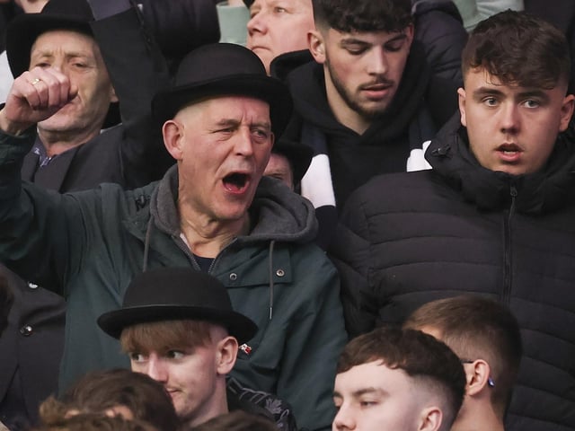 PNE fans at Middlesbrough