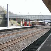 A woman was arrested at Lancaster railway station after police were called for a 'concern for welfare'.