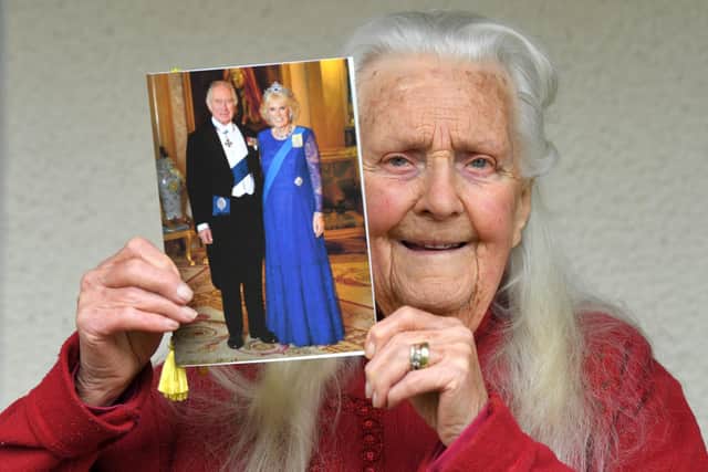 Violet Fortt who has turned 100 today (Wednesday) with a card from King Charles and Queen Consort Camilla