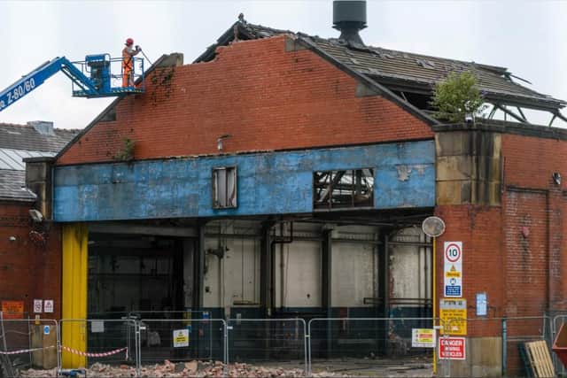 Some of the workshops and garages have already been knocked down.