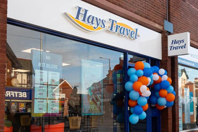 Exterior of the new Hays Travel shop on  at 94 Victoria Road West, Cleveleys. Photo: Kelvin Stuttard