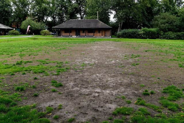 The bowling greens on Moor Park are now barely suitable even for the impromptu football games that ruined them