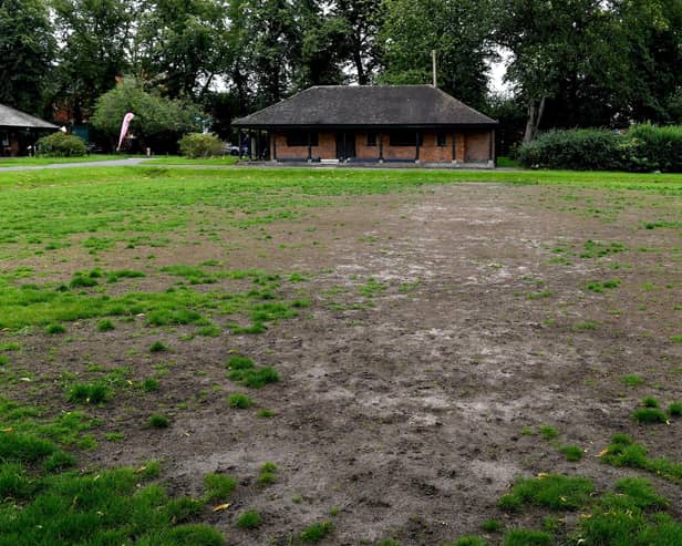 The bowling greens on Moor Park are now barely suitable even for the impromptu football games that ruined them