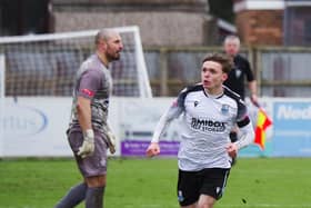 Fin Sinclair-Smith scored another wonder goal on Saturday for Brig (photo: Ruth Hornby)