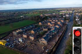 The stretch of Garstang Road that experienced weeks of gridlock because of the way temporary traffic lights were operated during work on a new housing estate (images: National World (main) and Pixabay)