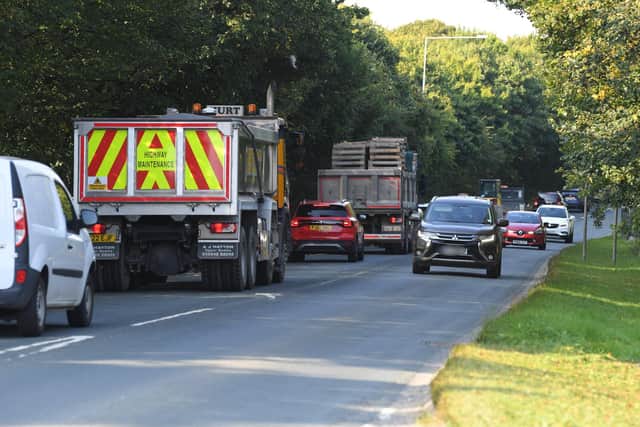 The A582 is often slow-moving during rush hour