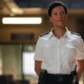 Nina Sosanya stars as wing governor Leigh Henry in the Channel 4 comedy-drama Screw (Picture: Mark Mainz/STV/Channel 4)