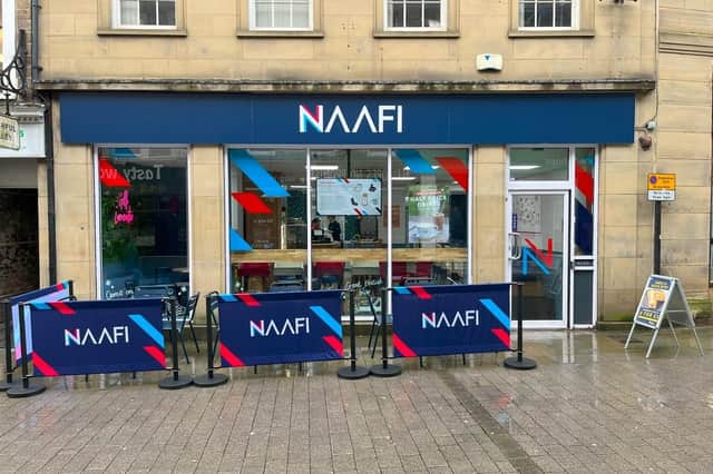 Lancaster NAAFI Cafe has reopened after refurbishment – new décor, new seating and a new menu – . Picture -supplied.