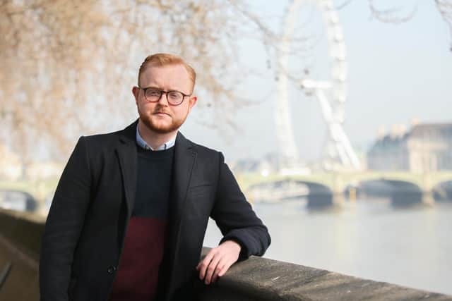 Westminster Bridge terror attack survivor Travis Frain speaks to the media at Victoria Tower Gardens, London. (Credit: PA)