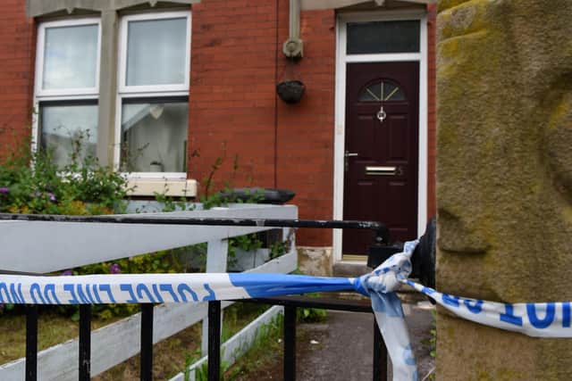 The woman was later named as 43-year-old Sarah Ashcroft who lived at that address. (Credit: Neil Cross)