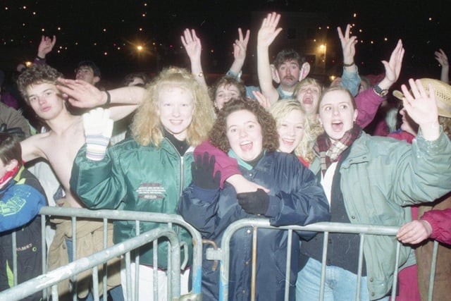 Revellers ring in the New Year on Preston Flag Market - recognise anyone?