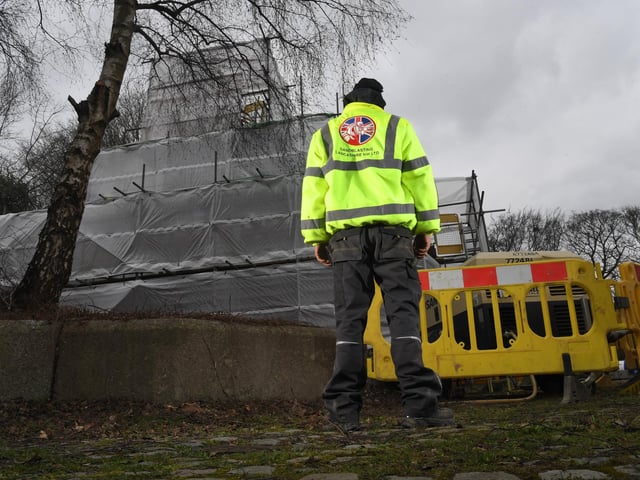 Ian Blakely of Sandblasting Lancashire, surveys the work ahead