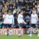 Preston North End players react to conceding a second goal early in the first half in the defeat to Norwich City