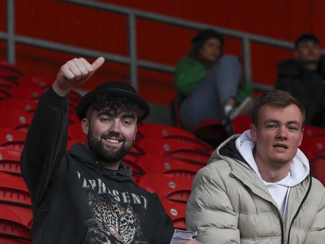 PNE fans at Middlesbrough