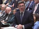 Vibes turn to jibes: Prime Minister Andy Burnham left his first Prime Minister's Questions in the House of Commons yesterday, after a score draw with leader of the Opposition Kemi Badenoch (photo, PA)