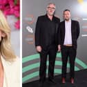 Zoe Ball is to star in a New Year special of Taskmaster, presented by Greg Davies (left) and Alex Horne (right). Both images: Getty
