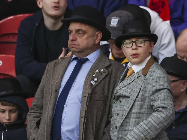 PNE fans at Middlesbrough