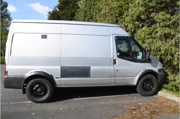 Have you seen this silver Ford Transit recently?