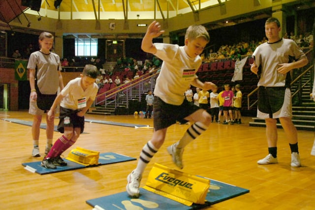 Action from the Preston City Indoor Games 2009 at Preston Guild Hall