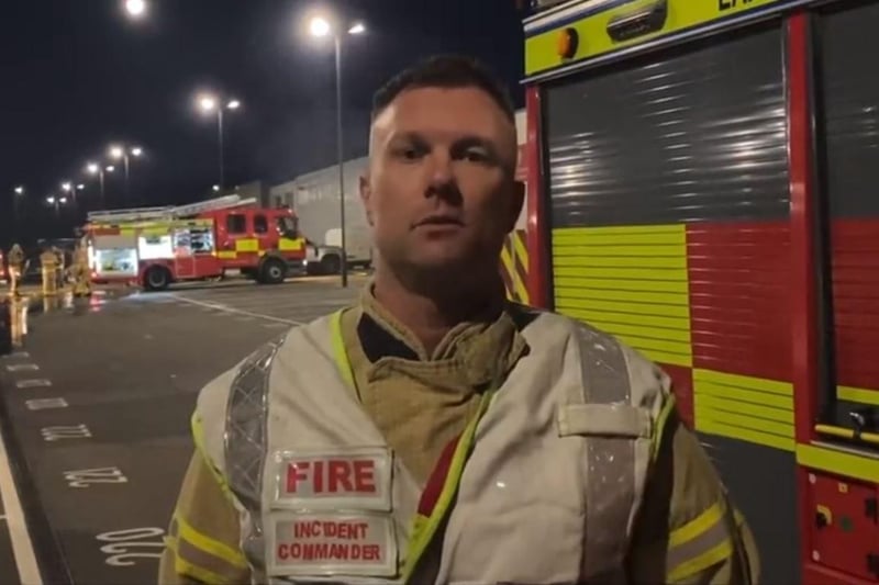 Area Manager John Rossen said: "We've had a large number of resources here through the night. We've had, at its height, nine fire engines, two aerial ladder platforms and a large number of specialist resources. My thanks go to all the firefighters who arrived quickly and worked really hard in very arduous conditions, and actually they've managed to suppress the fire, stop it from spreading and we’re in a much better place after a few hours of this fire going."