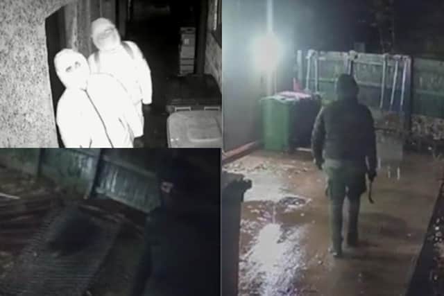Police want to speak to these two people in connection with a series of burglaries in Much Hoole and Little Hoole (Credit: Lancashire Police)