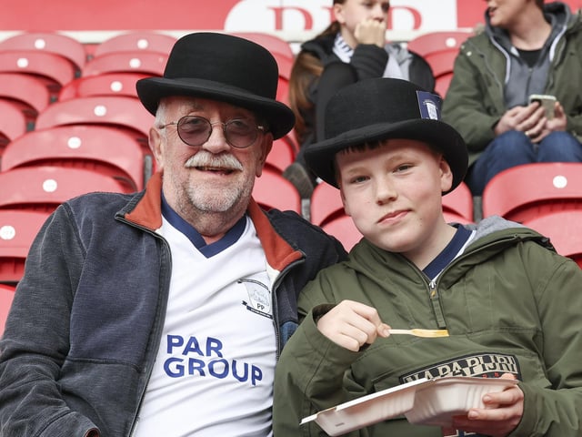 PNE fans at Middlesbrough