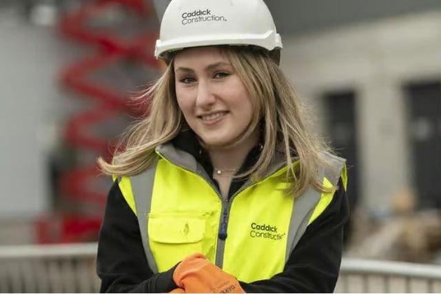 Isabelle Roberts, 17 from Tarleton has joined forces with the team at Caddick Group’s Farington Park development to mark International Women’s Day